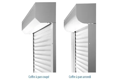 Deux formes de coffres de volets en rénovation