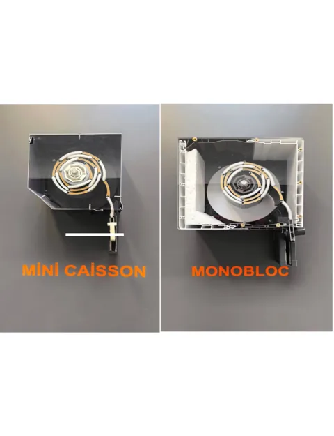 Comparaison visuelle de deux montages de mécanismes